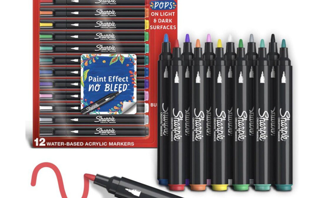 Sharpie Acrylic Creative Markers – Pack of 12 – $15.59 (Reg $20)